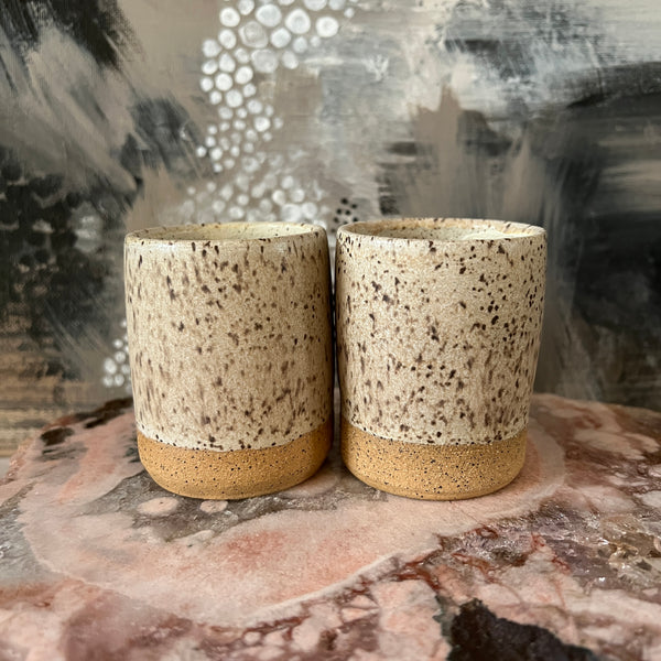Set of Speckled Espresso Tumblers