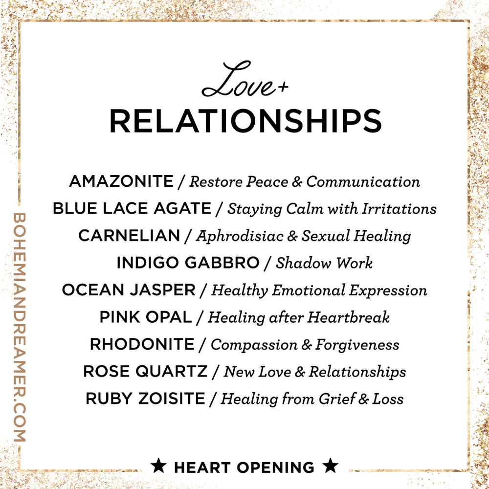 Crystals for Love & Relationships – Bohemian Dreamer