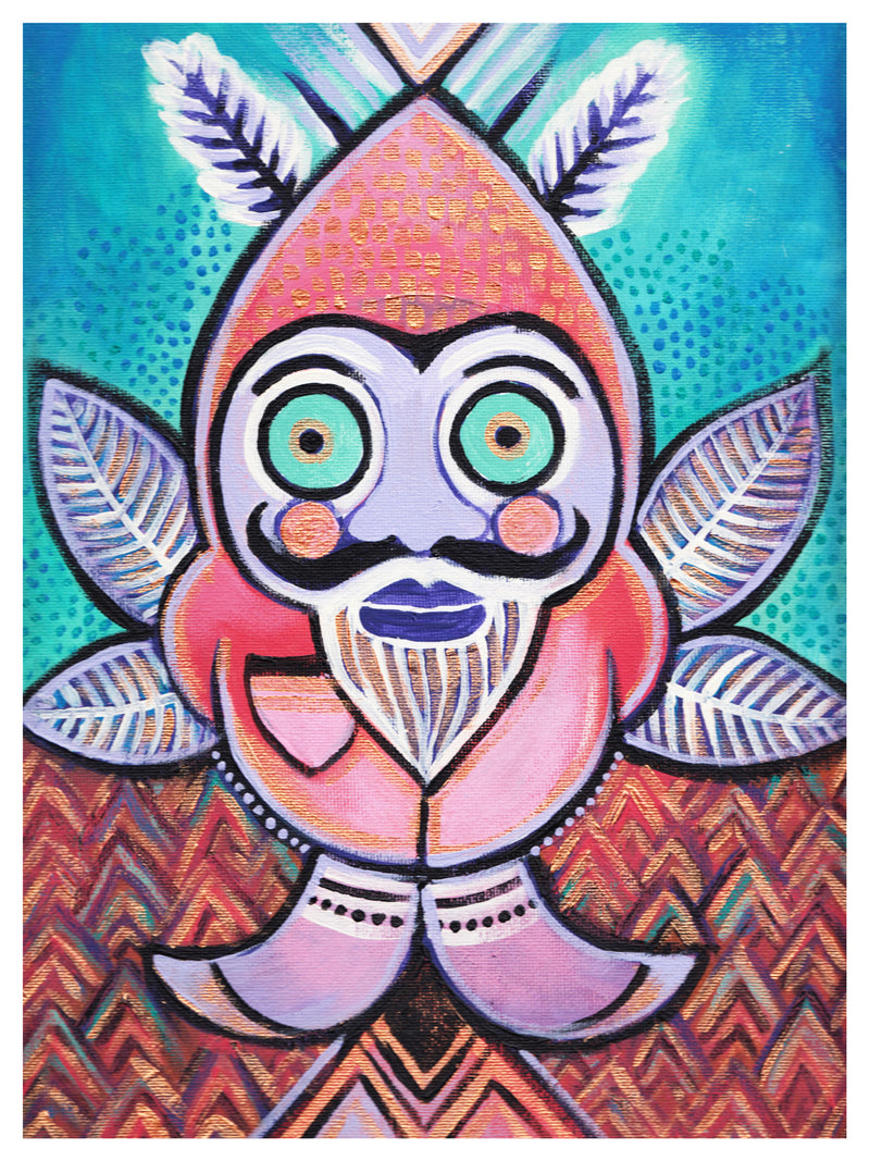 Gnome Moth Print