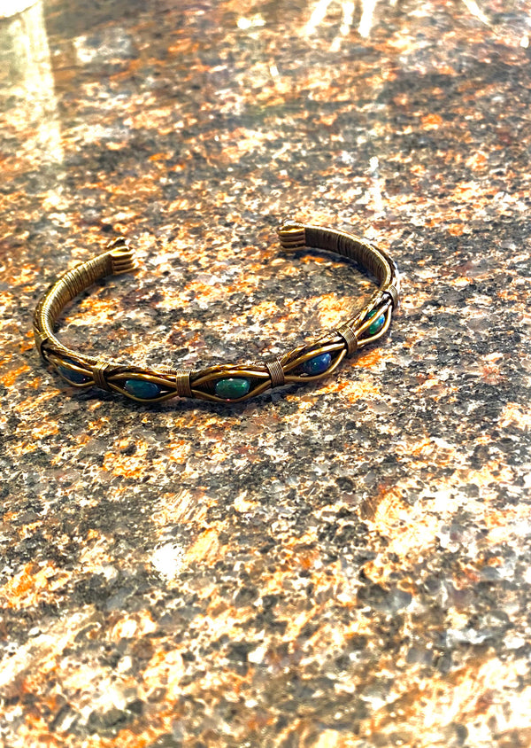 Wire Wrapped Copper Bracelet